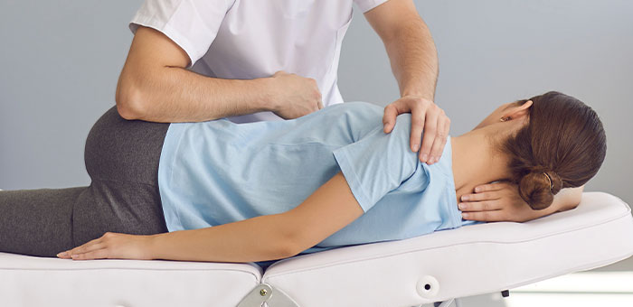 patient receiving chiropractic in Valley Village